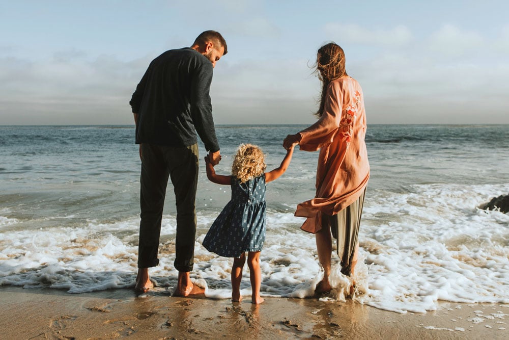 Family on Beach